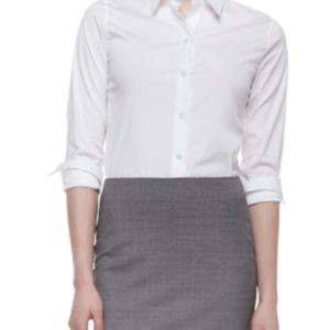 Theory Womens Tenia Long Sleeve Button Down Shirt